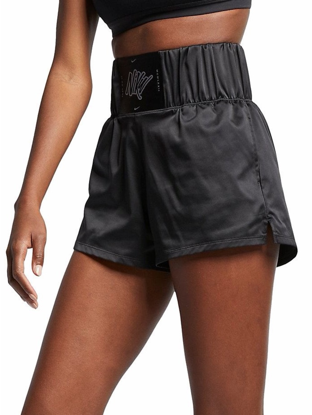 Nike black dri-fit boxing or weight lifting shorts in size medium unlined